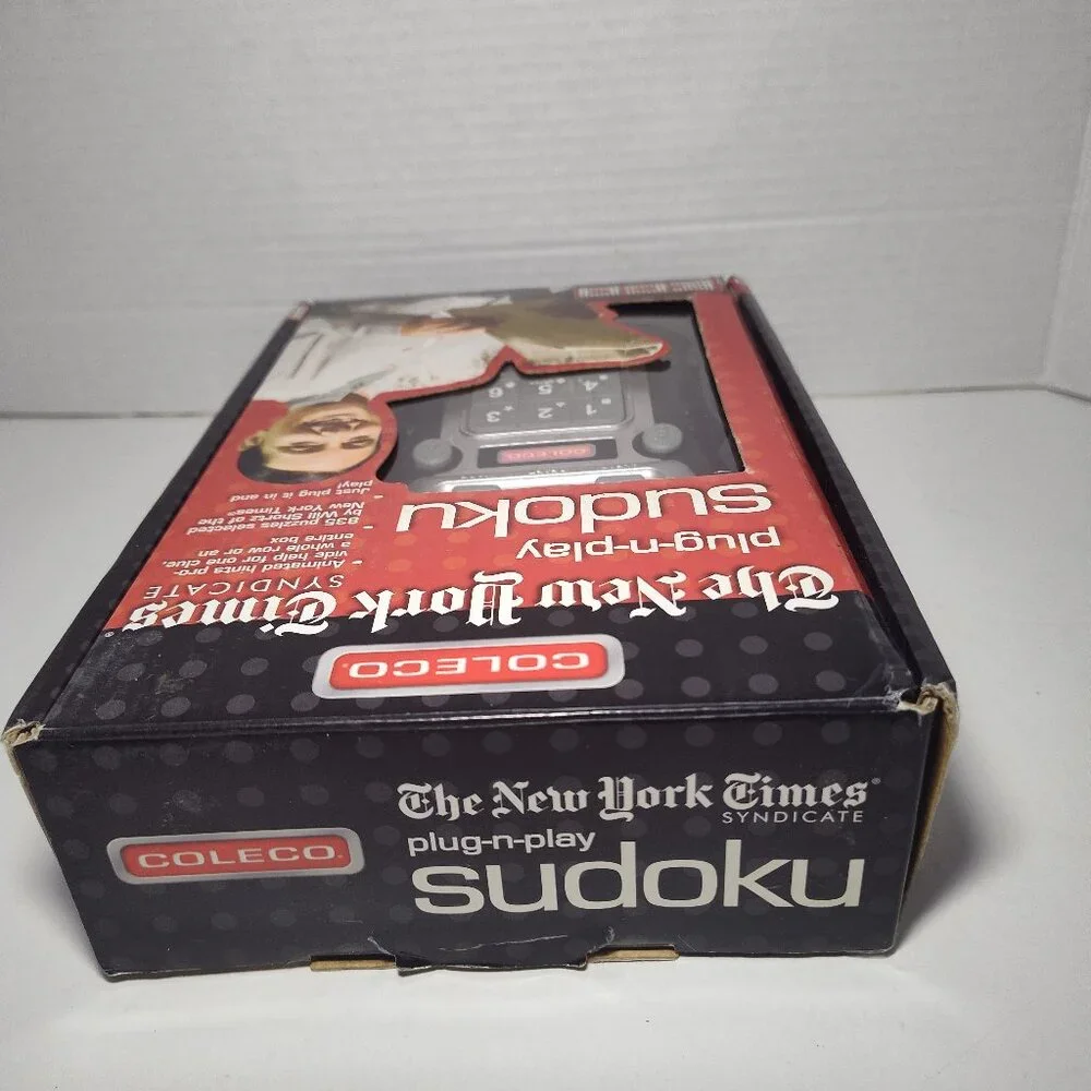Coleco New York Times Plug N Play Sudoku 835 Puzzles 2 Player Mode TESTED WORKS
